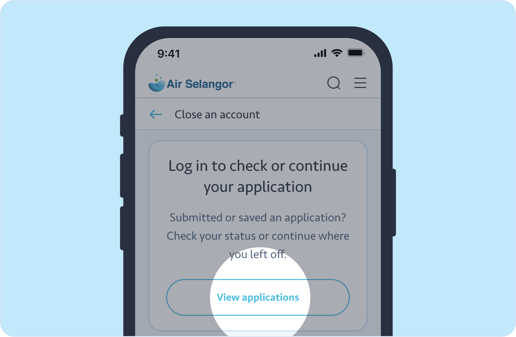 FAQ - Close an account | Air Selangor