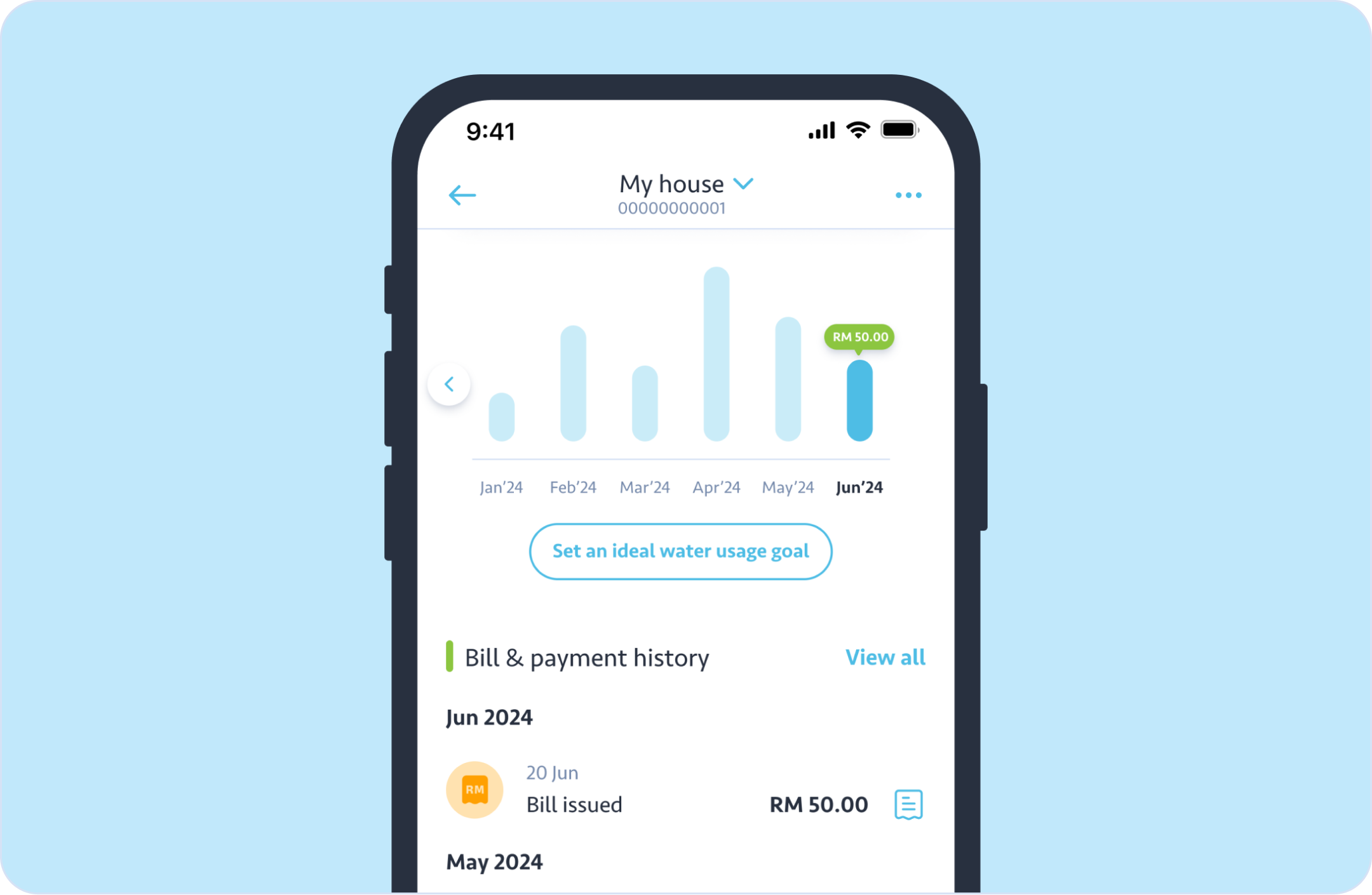 Water Account Software FAQ - Water account details | Air Selangor